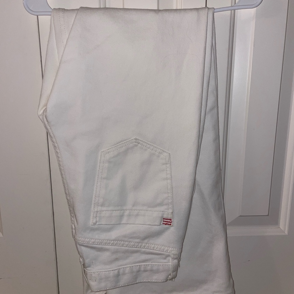 URBAN OUTFITTERS WHITE DEMIT WIDE LEG PANTS